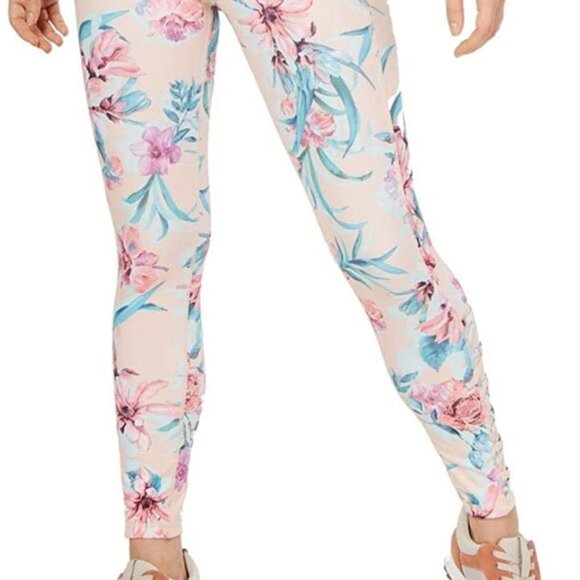 Ideology Peach Tropical Floral Leggings - Picture 3 of 11